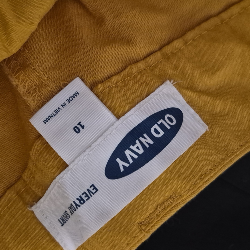 Old Navy Tall Mustard Yellow Shorts - Picture 2 of 3
